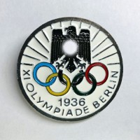 Знак 3 рейха в честь организации проведения Олимпиады 1936 года в Берлине белый (копия)