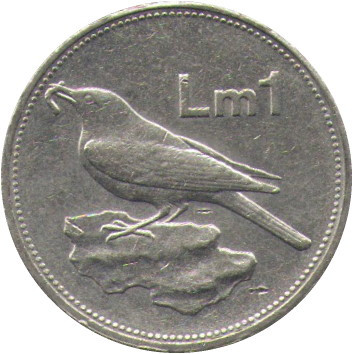 Мальта 1 лира 1994 год