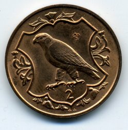 Остров Мэн 2 пенса 1985 год - Сокол