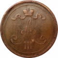 Финляндия 10 пенни 1891 год - Александр III - VF