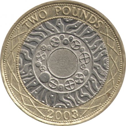 Великобритания 2 фунта 2003 год
