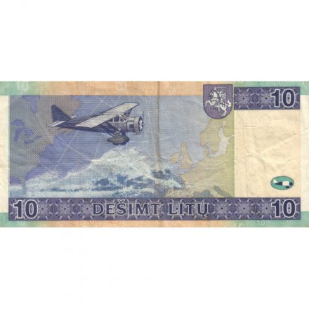 Литва 10 лит 2007 год - Летчики VF-