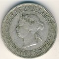 Цейлон 50 центов 1895 год