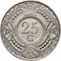 Антильские острова 25 центов 1989 год