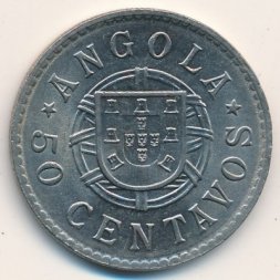 Ангола 50 сентаво 1923 год