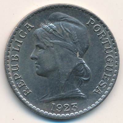 Ангола 50 сентаво 1923 год