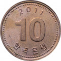 Южная Корея 10 вон 2011 год - Пагода Таботхап