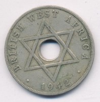 Британская Западная Африка 1 пенни 1942 год