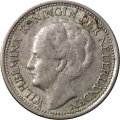 Нидерланды 10 центов 1941 год - Королева Вильгельмина (серебро)