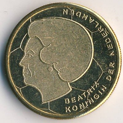 Нидерланды 5 гульденов 2000 год - Чемпионат Европы по футболу 2000