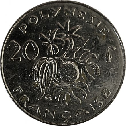 Французская Полинезия 20 франков 2014 год