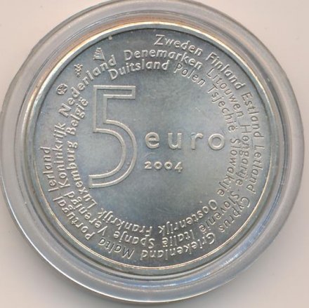 Нидерланды 5 евро 2004 год - Члены Евросоюза