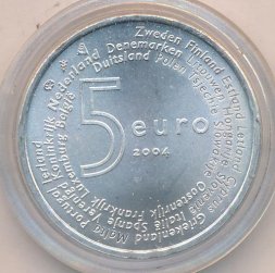 Нидерланды 5 евро 2004 год - Члены Евросоюза