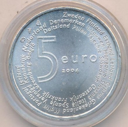 Нидерланды 5 евро 2004 год - Члены Евросоюза