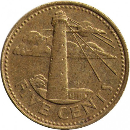 Барбадос 5 центов 2005 год