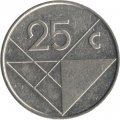 Аруба 25 центов 1987 год