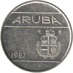 Аруба 25 центов 1987 год