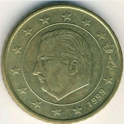 Бельгия 50 евроцентов 1999 год