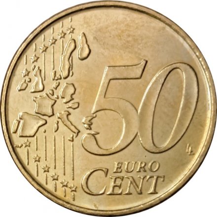 Бельгия 50 евроцентов 1999 год