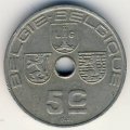Бельгия 5 сантимов 1940 год BELGIE-BELGIQUE