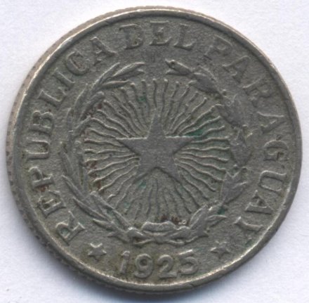 Парагвай 2 песо 1925 год