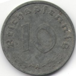 Третий Рейх 10 рейхспфеннигов 1940 год (A)