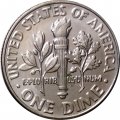 США 1 дайм (10 центов) 2010 год - Франклин Рузвельт (D)
