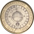 Великобритания 2 фунта 2025 год - 350-летие Королевской Гринвичской обсерватории (в буклете)