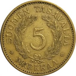 Финляндия 5 марок 1937 год