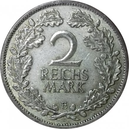 Веймарская республика 2 рейхсмарки 1926 год (E)