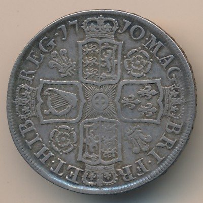 Великобритания 1/2 кроны 1710 год