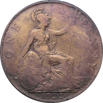 Великобритания 1 пенни 1922 год