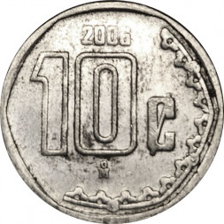 Мексика 10 сентаво 2006 год