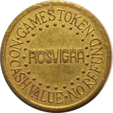 Игровой жетон Games token. Nocashvalue. no Refund. Rosvigra