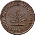 ФРГ 2 пфеннига 1965 год (D)