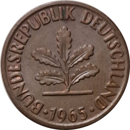 ФРГ 2 пфеннига 1965 год (D)