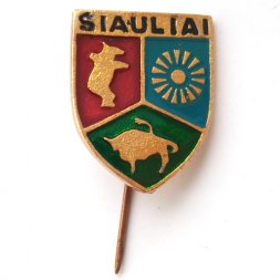 Значок-иголка Герб Шяуляй (Šiauliai). Литва