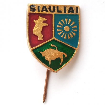 Значок-иголка Герб Шяуляй (Šiauliai). Литва