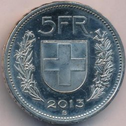 Швейцария 5 франков 2013 год - Вильгельм Телль