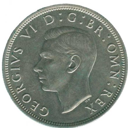 Великобритания 1/2 кроны 1941 год