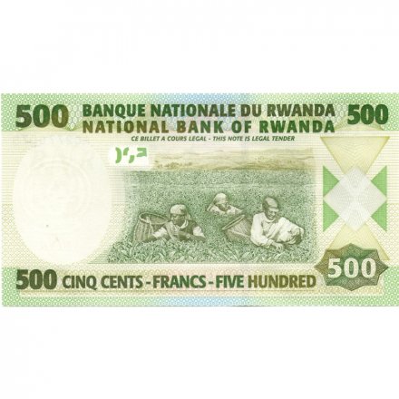 Руанда 500 франков 2004 год - Сборщики чая UNC