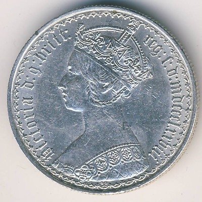 Великобритания 2 шиллинга (1 флорин) 1878 год