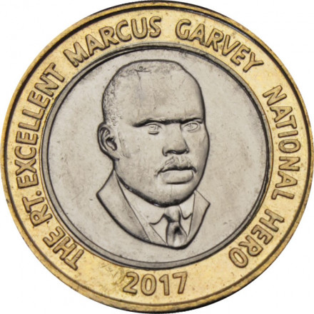 Ямайка 20 долларов 2017 год - Маркус Гарви