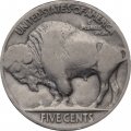 США 5 центов 1929 год - Buffalo Nickel (Без отметки монетного двора)