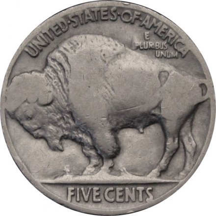США 5 центов 1929 год - Buffalo Nickel (Без отметки монетного двора)