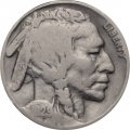 США 5 центов 1929 год - Buffalo Nickel (Без отметки монетного двора)