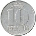 ГДР 10 пфеннигов 1968 год 