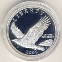 Монета США 1 доллар 2008 год