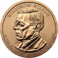 США 1 доллар 2013 год - Томас Вудро Вильсон (P)