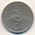 Гернси 5 пенсов 1977 год